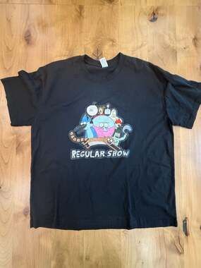 Cartoon Network Regular Show Surrounding Benson Graphic T-Shirt Size XL